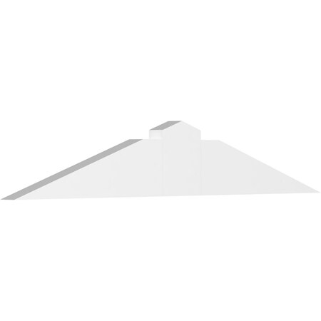 Ekena Millwork Portland Architectural Grade PVC Gable Bracket, 48"W x 8"H x 2"D x 6"F, 4/12 Pitch GBP048X08X0206POR00